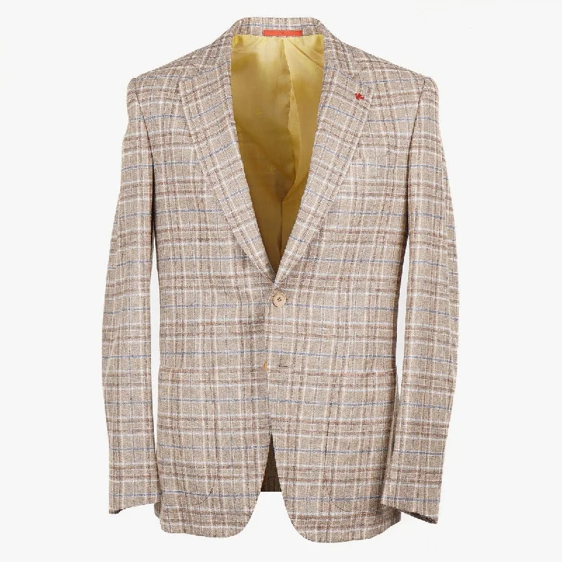 Isaia Boucle Wool-Silk Sport Coat