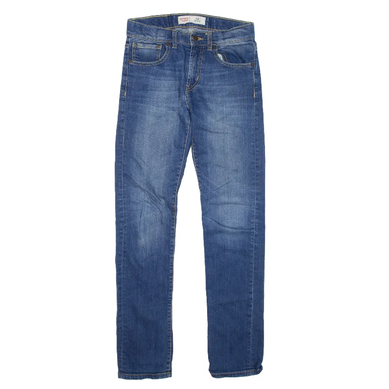 LEVI'S 510 Jeans Adjustable Waist Blue Denim Slim Skinny Boys W26 L28