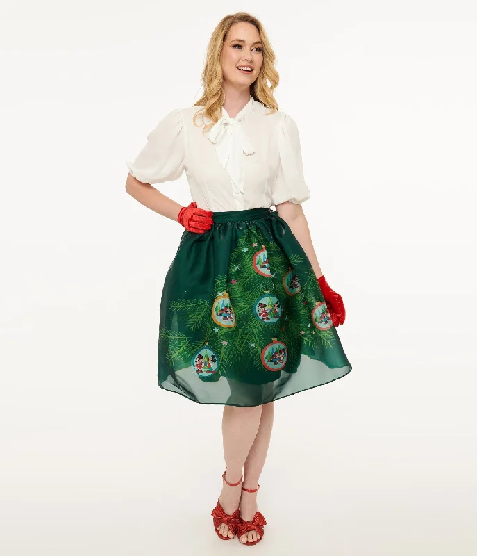 Disney Holiday Collection by Unique Vintage Light Up Green Mickey & Minnie Christmas Tree Ballerina Skirt Knitted unclassified skirts Disney Holiday Collection by Unique Vintage Light Up Green Mickey & Minnie Christmas Tree Ballerina Skirt Knitted unclassified skirts