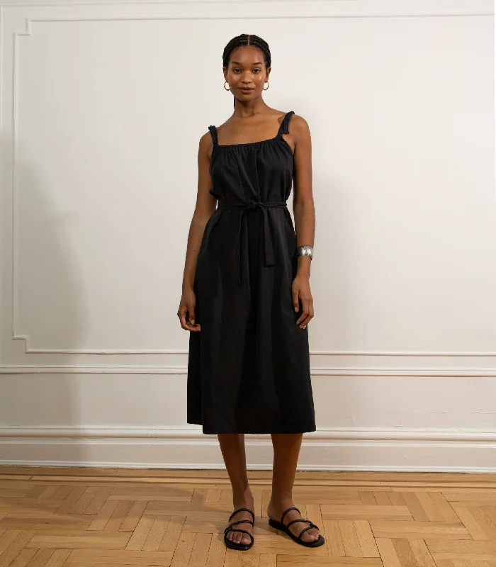 Penelope Tie Strap Dress - Black Luxury unclassified dresses