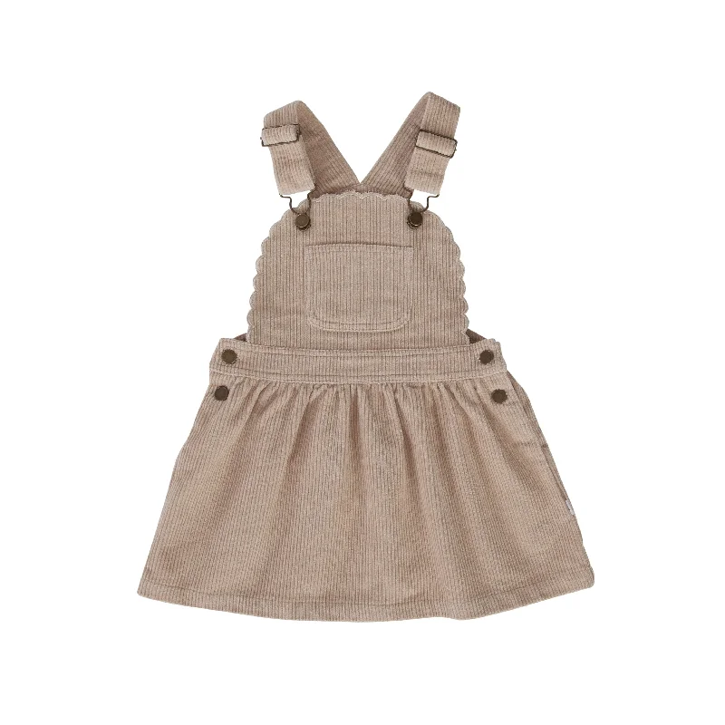 Cleo Pinafore | Ivory Cord Bodycon unclassified dresses