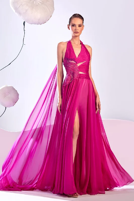 Cut out bodice flowy moussline dress Travel unclassified dresses
