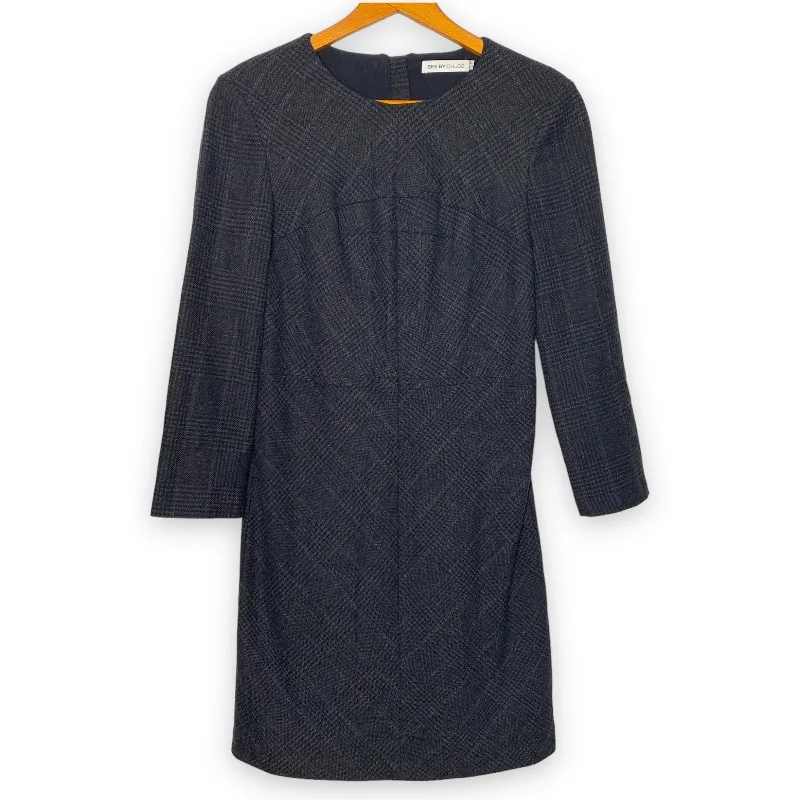 Sawtooth plaid wool sheath dress SZ 6 Popular unclassified dresses