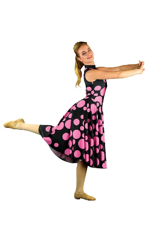 Pink Polka Dot Dress Tiered unclassified dresses