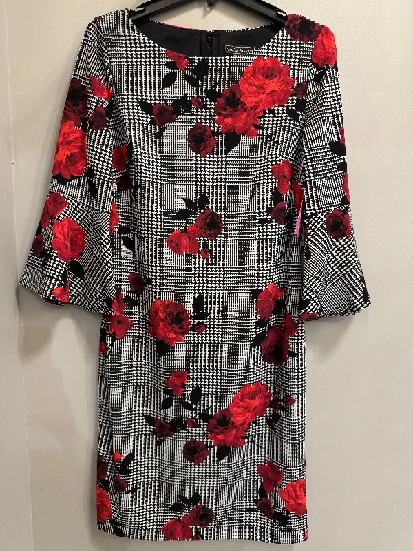 Dress Work By Jessica Howard In Black & Red, Size: M Engagement unclassified dresses