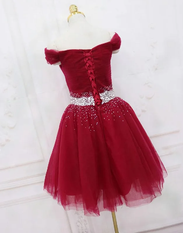Lovely High Quality Formal Dress , Handmade Off Shoulder Homecoming Dress Beaded unclassified dresses Lovely High Quality Formal Dress , Handmade Off Shoulder Homecoming Dress Beaded unclassified dresses