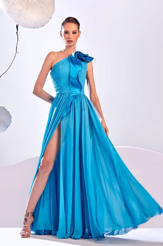 Pleated bodice crepe georgette dress Short unclassified dresses