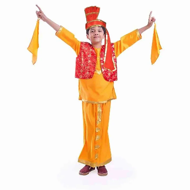 Fancydresswale Punjabi Bhangra Baisakhi Folk Dance Costume for Boys and Men, bhangda dress Mesh unclassified dresses Fancydresswale Punjabi Bhangra Baisakhi Folk Dance Costume for Boys and Men, bhangda dress Mesh unclassified dresses