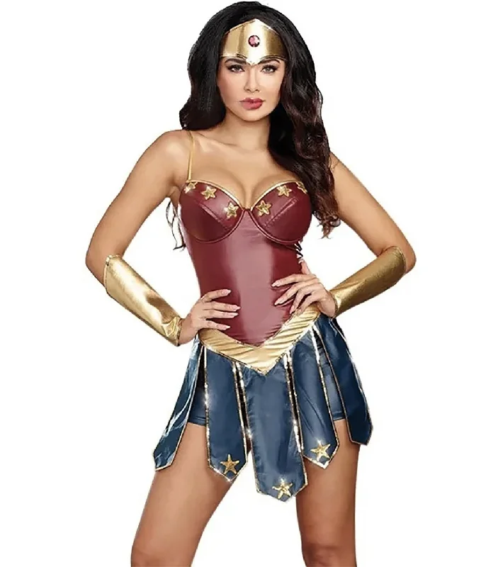 Wonder Woman dress for Girls - Superhero theme costume for Adult females One-shoulder unclassified dresses Wonder Woman dress for Girls - Superhero theme costume for Adult females One-shoulder unclassified dresses