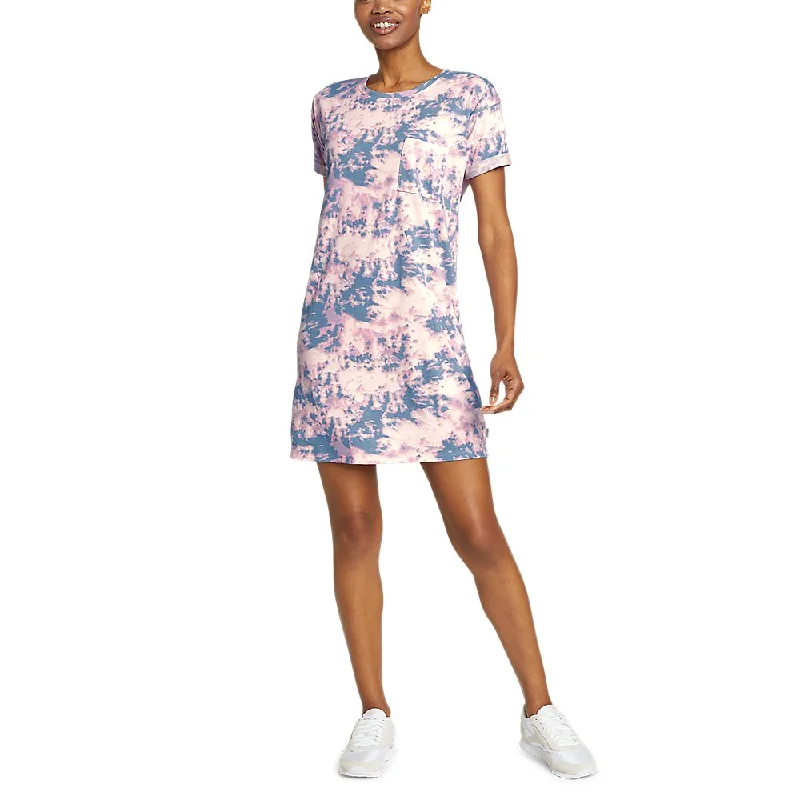 Women's Coast and Climb Short-Sleeve T-Shirt Dress Button-down Mini Skirt